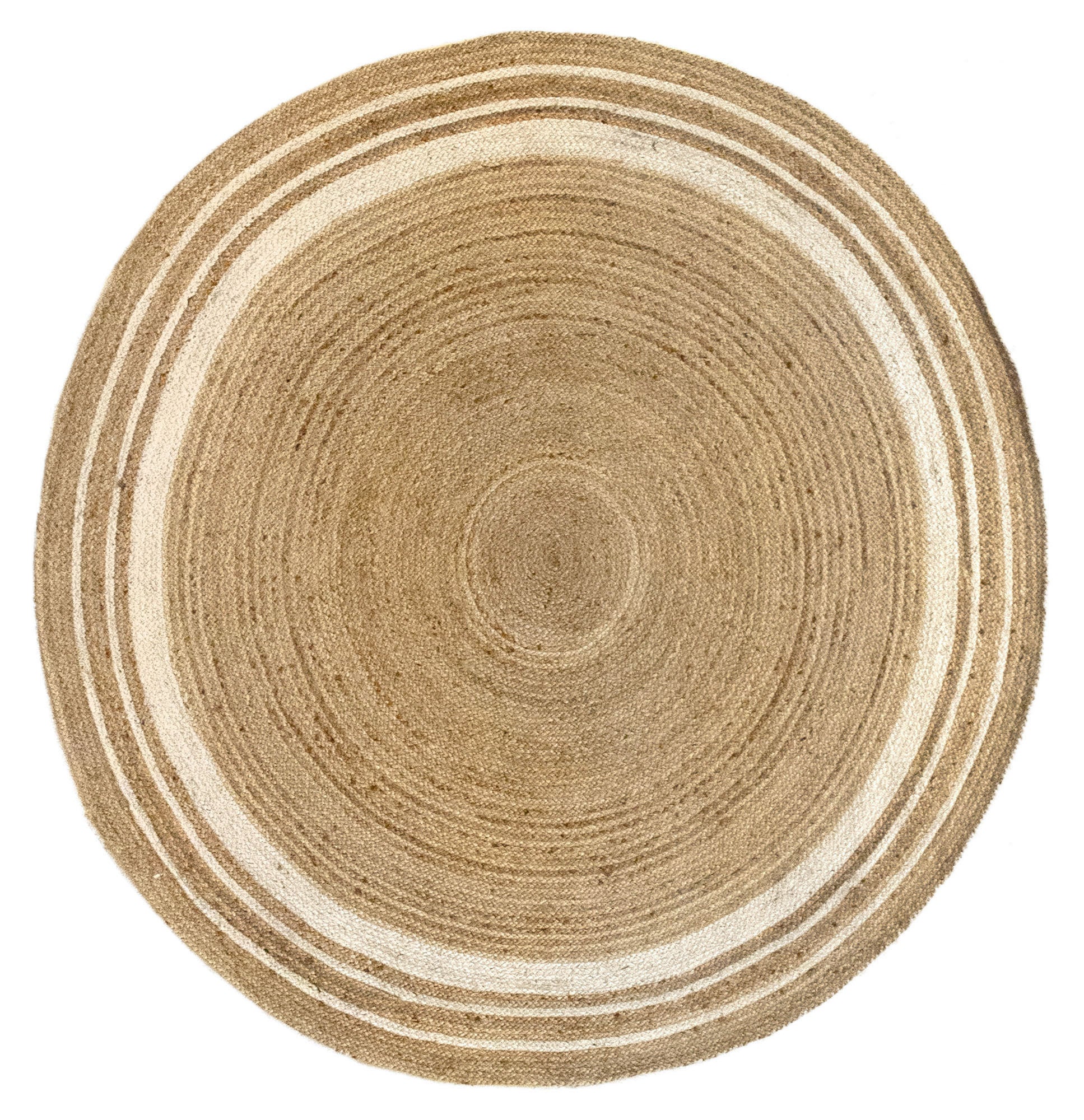 Benuta Jutta Tapis En Jute Naturel - Rond - 160 Cm - Tapis De Salon Tissé à La Main - Design Naturel - Convient Pour Chauffage Au Sol