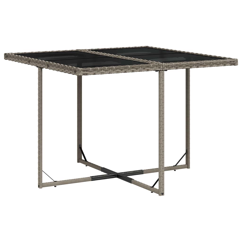 Salon bas de jardin en Rattan synthétique Gris 4 personnes - 5