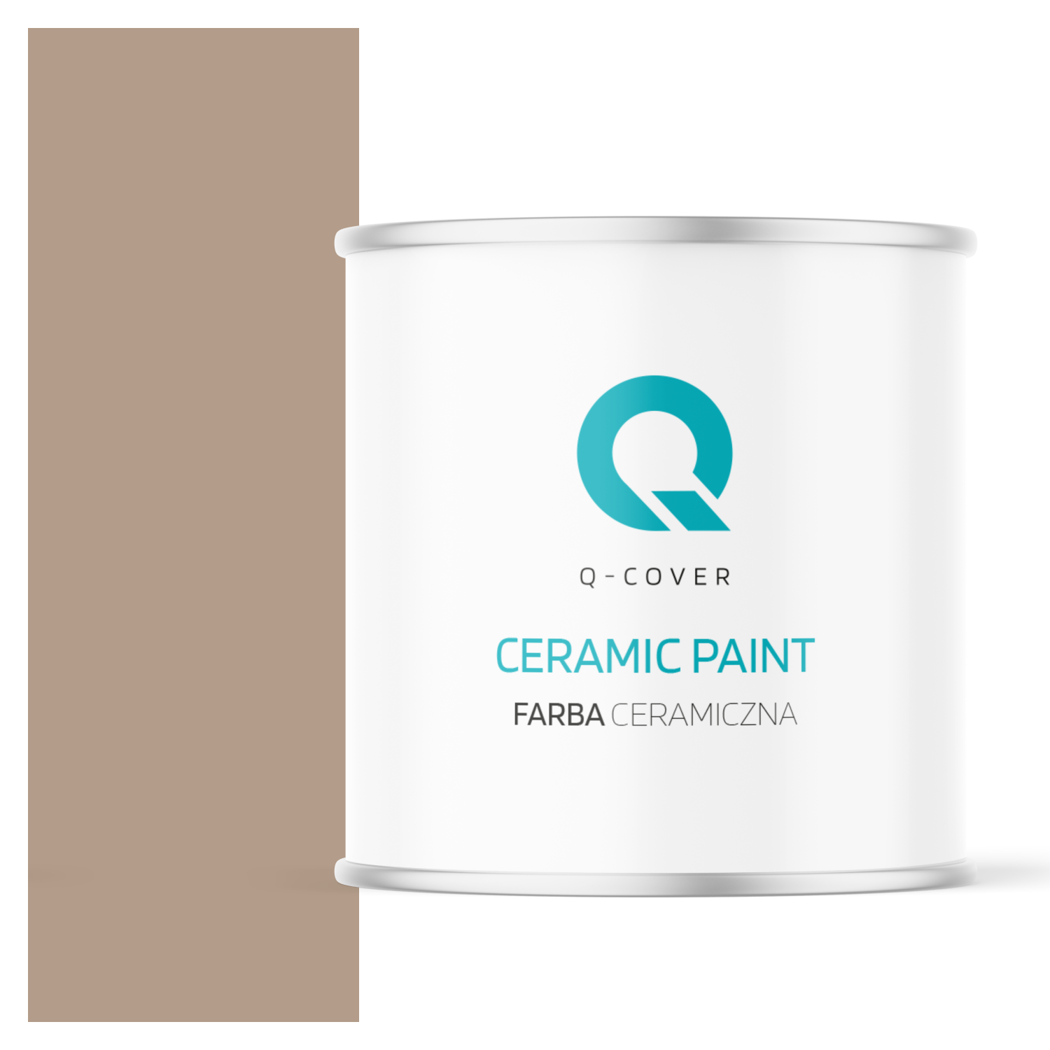 Farba Ceramiczna Do Ścian i Sufitów Q-Cover Orzechowy H4934 Głęboki Mat 2L