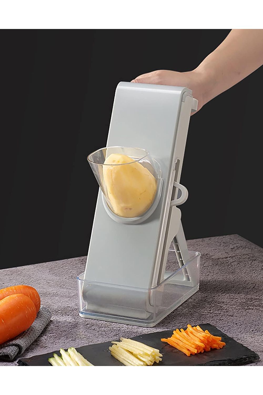 Coupe-légumes manuel trancheuse accessoires de cuisine multifonctionnel rond rotation Mandoline trancheuse pomme de terre omage Gadgets de cuisine