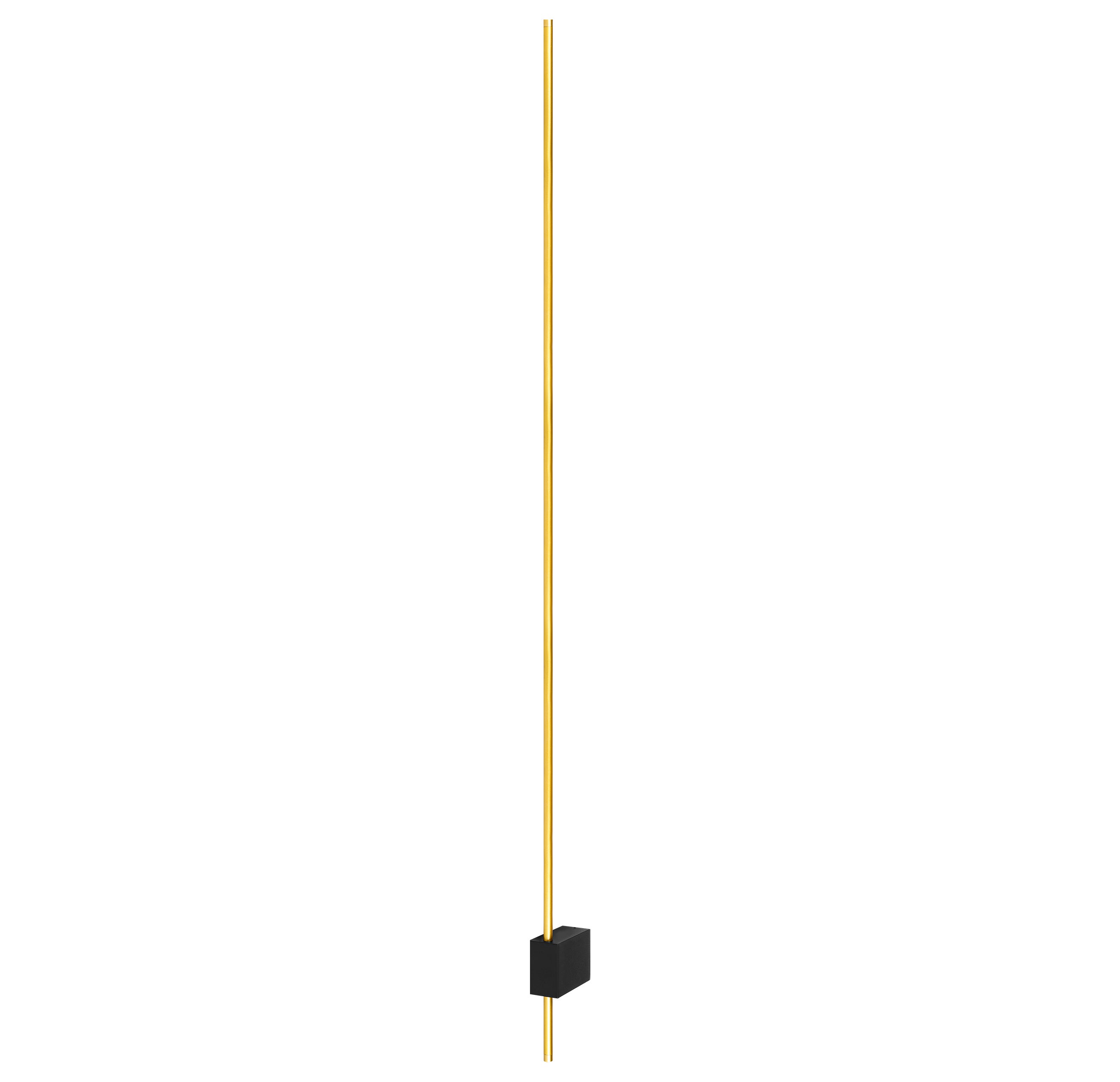 Kinkiet ścienny LED Como 120cm 12W IP20 4000K wewnętrzny zloty czarny lampa MasterLED