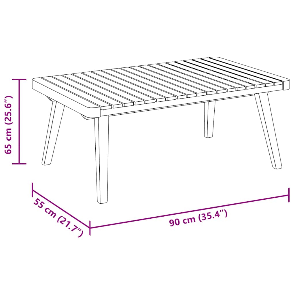 Maison Exclusive - Salon de jardin 3 pcs avec coussins Bois d'acacia massif - 9