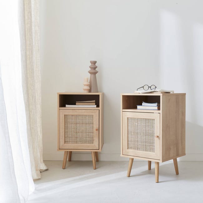 Comodini stretti moderni Set di 2 cassetti per camera da letto in 2 Comodini stretti moderni Set di 2 cassetti per camera da letto in 2