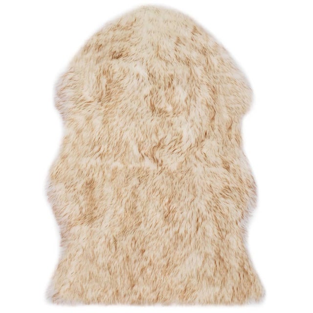 Tappeto Soffice In Finta Pelliccia Di Pecora - 120x180 Cm - Peluche Alta Densità Per Divano E Camera Da Letto - 5