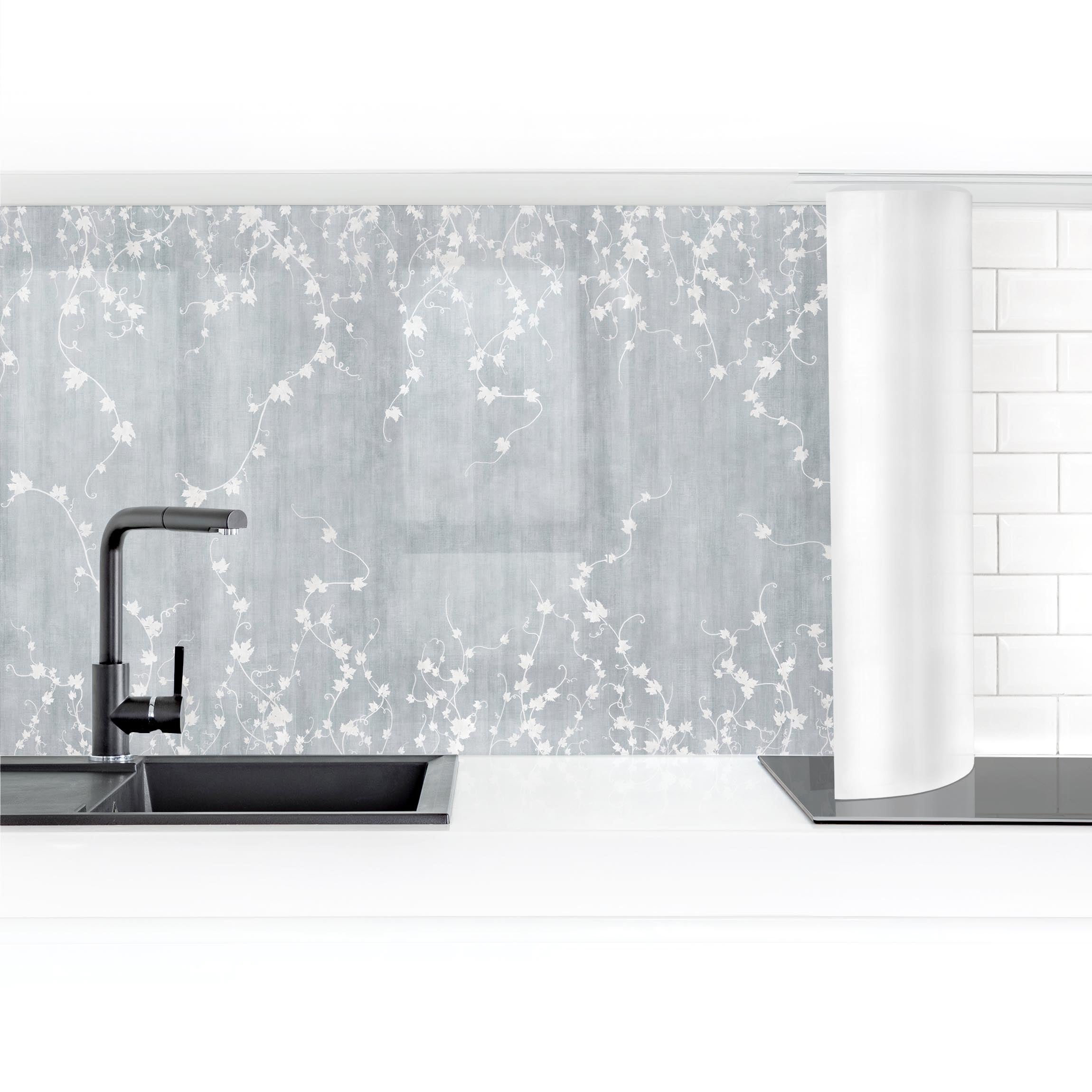 Crédence cuisine moderne crédence adhésive imperméable et résistant à l'huile autocollante sur mur et carrelage Vrilles feuilles 250 x 60 cm - 4