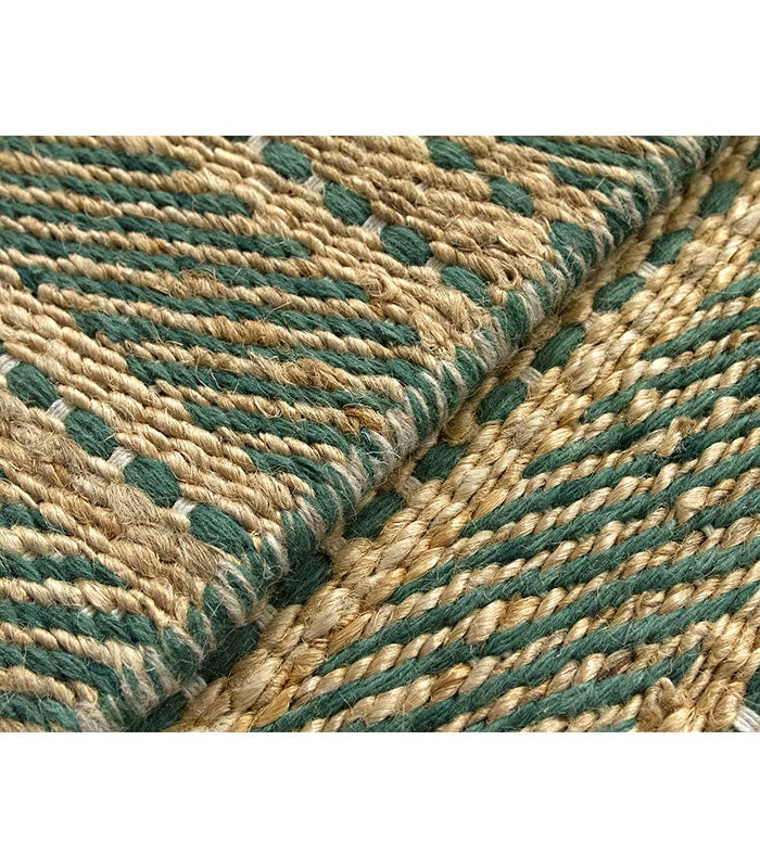 Hamid - Alfombra de Yute OLIVIA VERDE 350x250 cm - 5