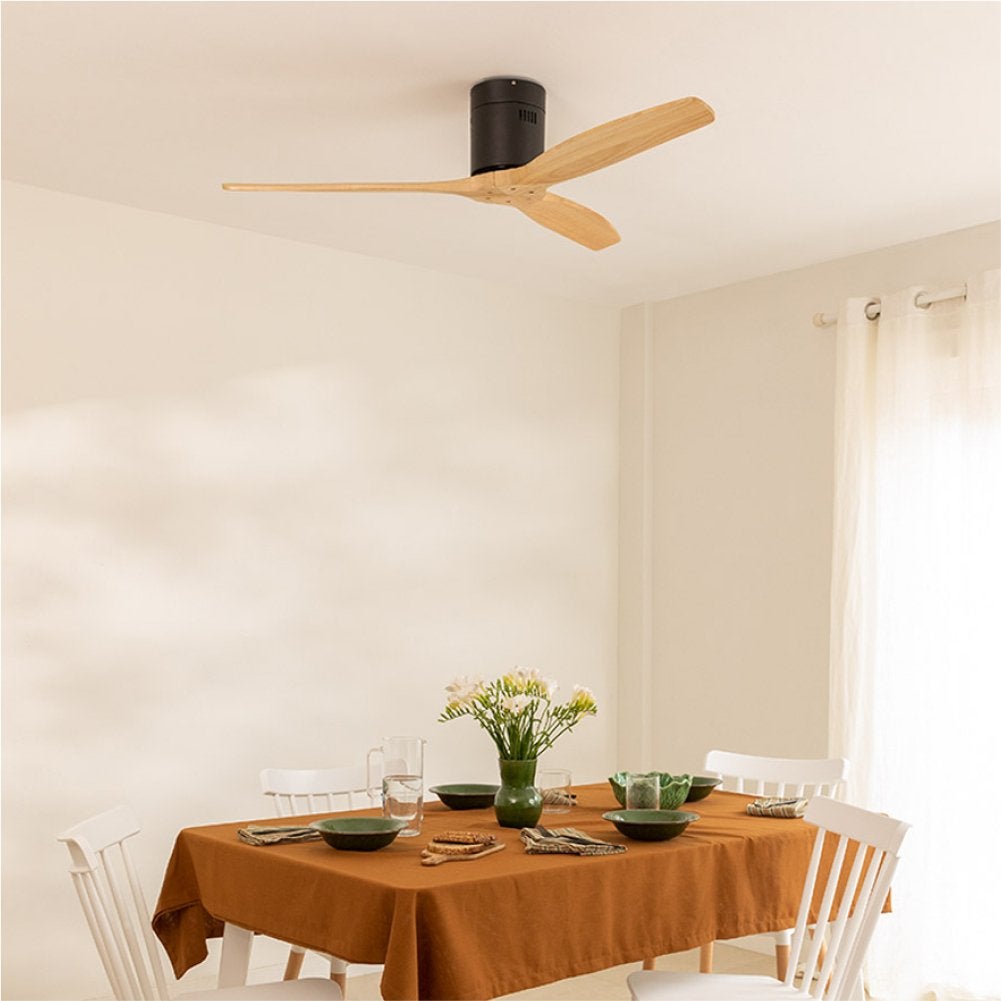 CREATE - WIND CALM NATURAL WOOD - Wentylator sufitowy 40W cichy 100% drewno -