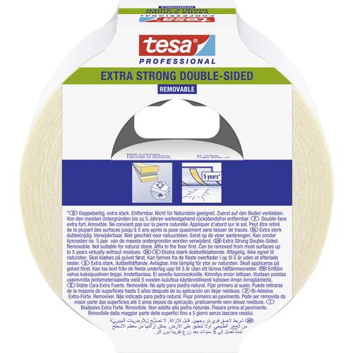 tesa EXTRA STRONG 51960-00001-11 Ruban de pose tesa® Professional translucide (L x l) 25 m x 50 mm 1 pc(s) - 3