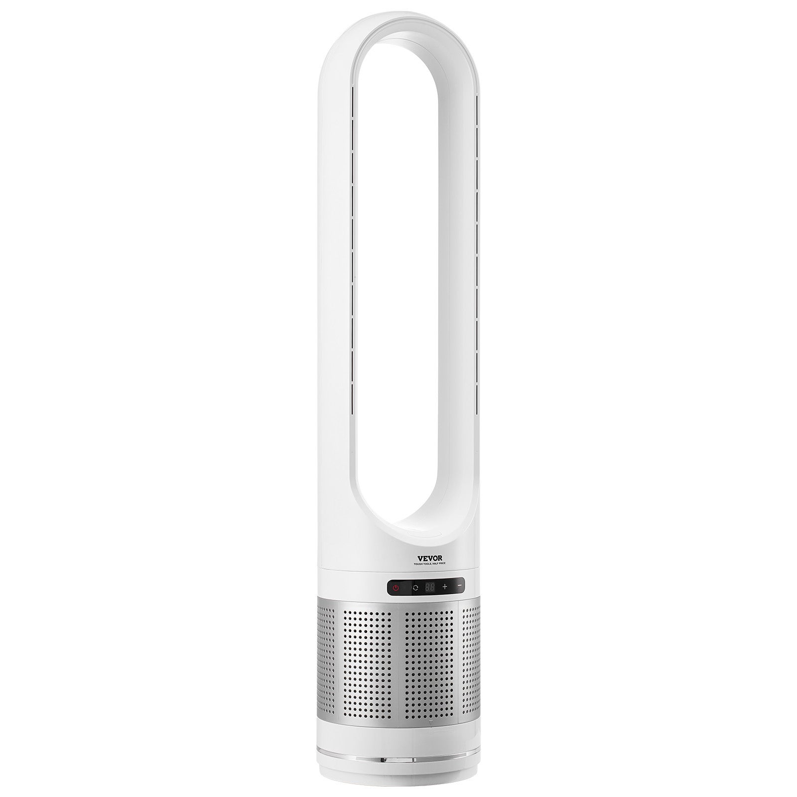 Ventilateur Tour sans Pales, Ventilateur Sol 15,4 pi/s, 8 Vitesses, Oscillation 80°, Minuterie 8h, Filtration HEPA H13, Télécommande VEVOR - 9