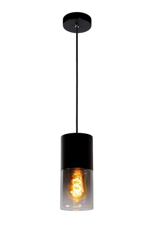 Lampa wisząca ZINO czarna 1xE27x60W szkło wym:153x10x10cm IP20 Lucide