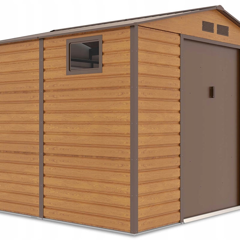 Domek Ogrodowy Narzędziowy na Narzędzia Szopa MONTREAL 277x259cm Metalowy 1 szt