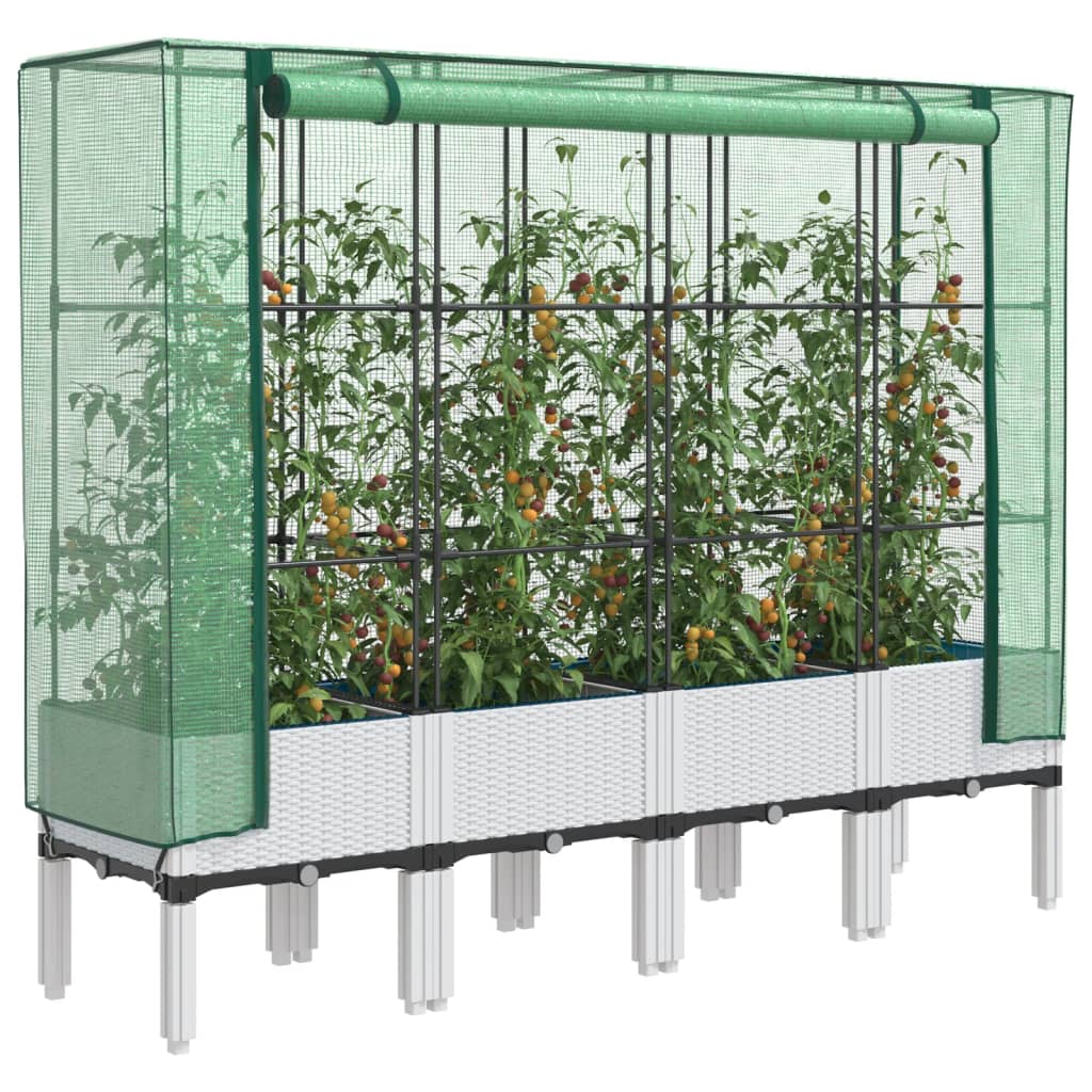 Jardinière surélevée Alblasserdam anthracite vert [en.casa
