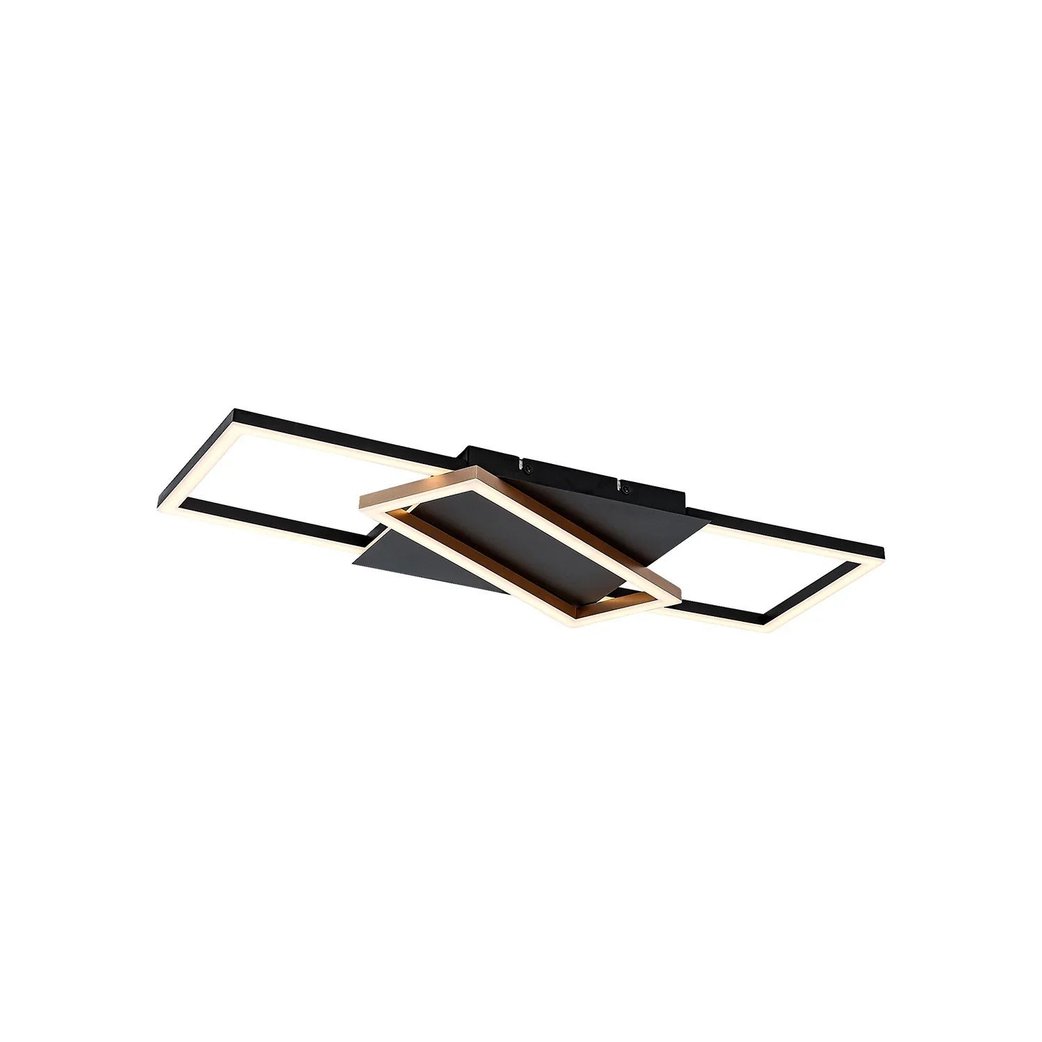 Lampa sufitowa wisząca Kitlee czarno-złota-biała LED 40W 3000-6500K 3600lm pilot wym: 5 x 66 x 29 cm metal Rabalux