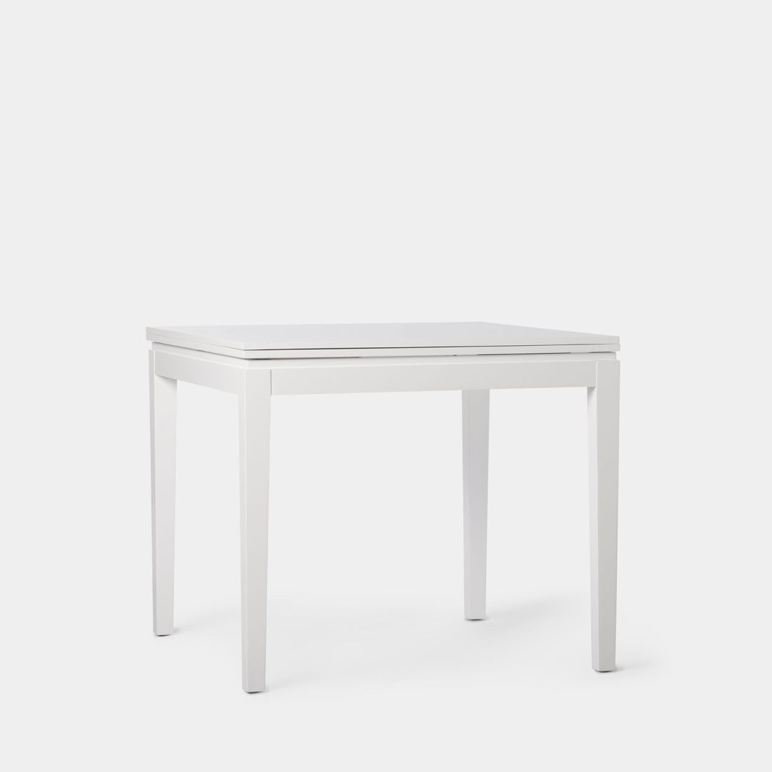 Table De Salle Manger Carr Extensible Placage En Blanc Dina Leroy Merlin