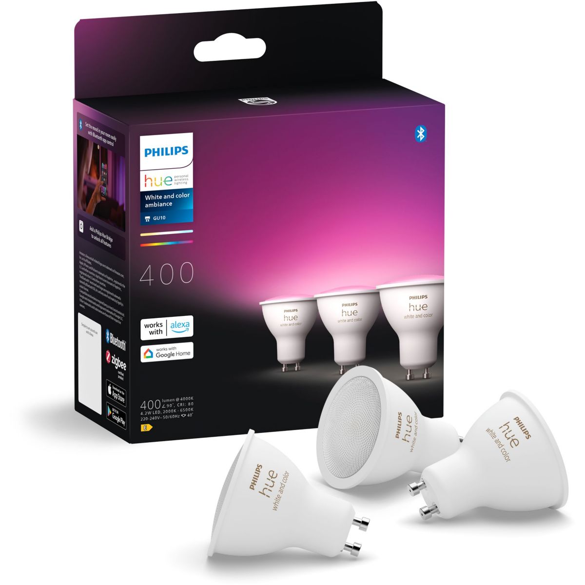 HUE WHITE COLOR AMBIANCE 3X GU10