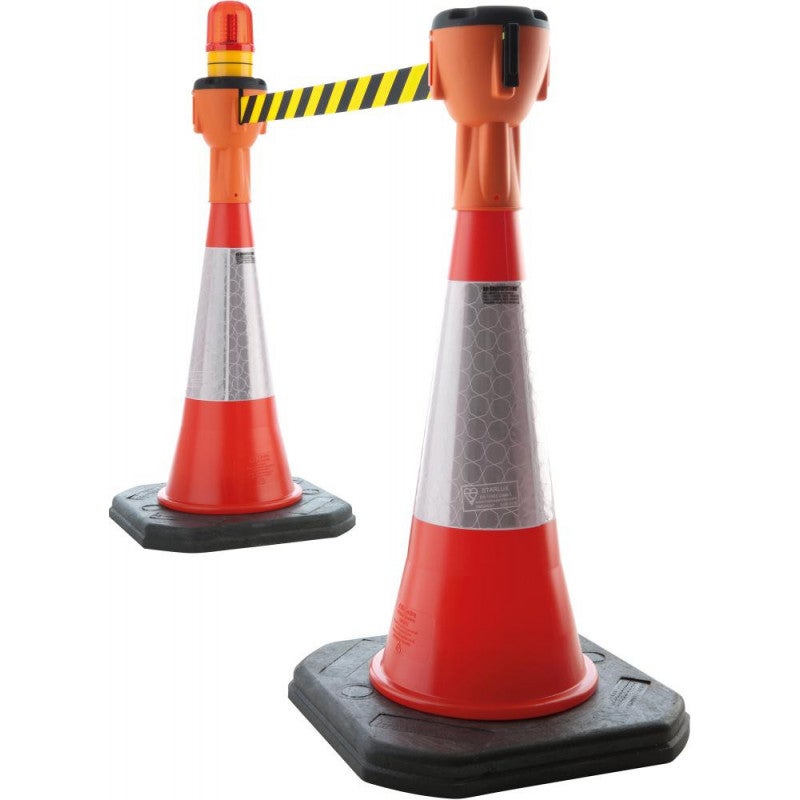 Cônes Signalétiques Blanc/Rouge – Hauteur 50 Cm, Polyéthylène Durable