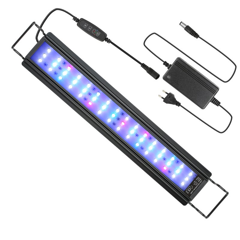 Luz LED Para Acuario BPS – Barra Clip Blanca/azul Para Plantas Y Peces