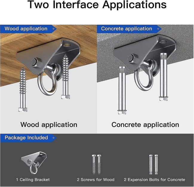 TRISTO Gancio Da Soffitto Autoadesivo, Impermeabile, Per La Casa, Per Campanelli Eolici, Piante, Luci, Decorazioni, Palloncini : Amazon.it: Fai Da Te