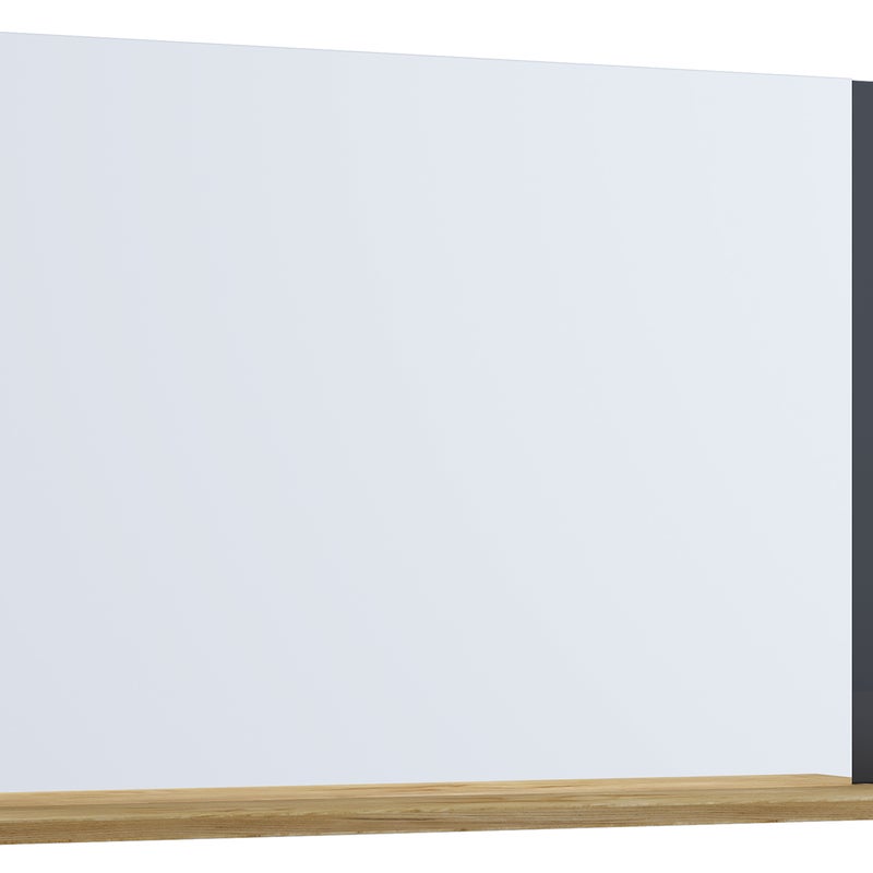 VCM Lustro do mebli łazienkowych Lendas Antracyt / Dąb miodowy H. 55 x B. 60 x T. 17 cm