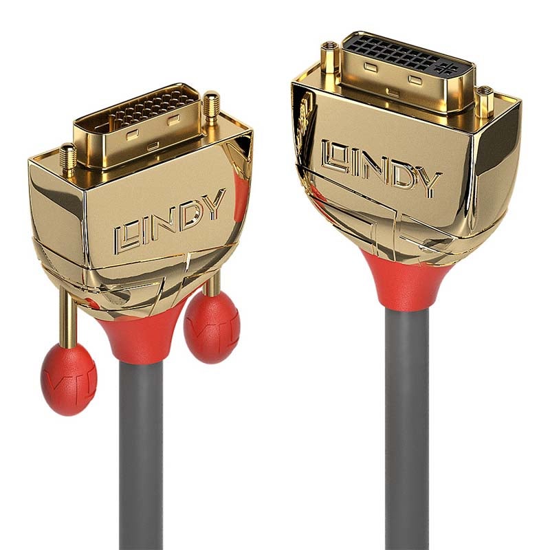 Lindy 10m Gold DVI-D Dual Link Cable LN86881 | UK - View #2