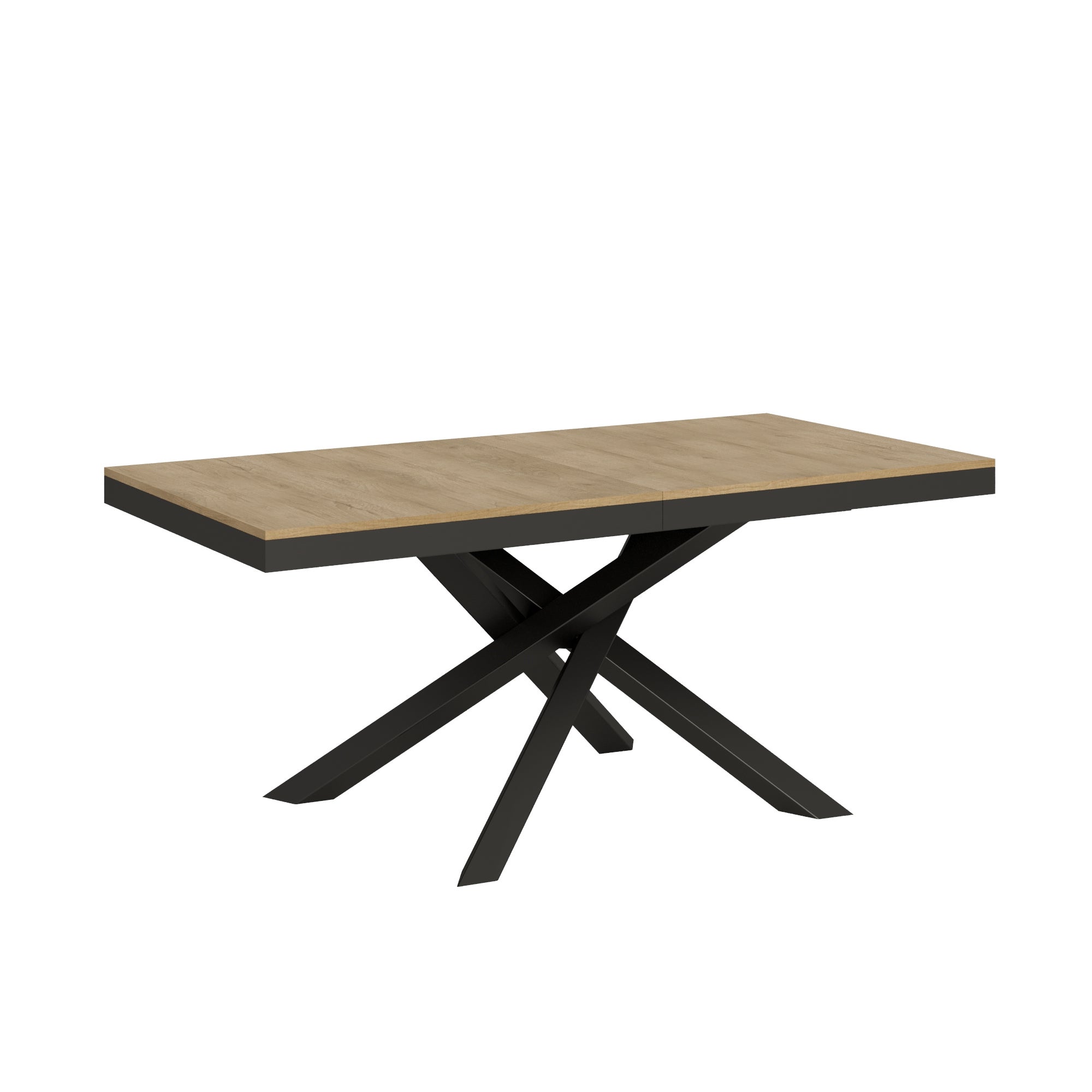 Stół rozkładany Volantis Evolution 90x180/440 cm, rama dąb naturalny antracyt