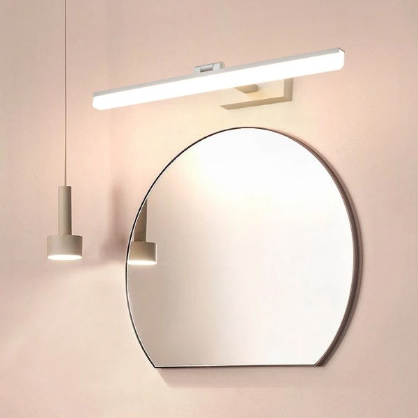 Biała lampa łazienkowa LED, lampka nocna, 3000 K/4500 K/6000 K, 3-kolorowa, 8 W, 100-265 V, regulacja góra-dół, 40 cm - 5