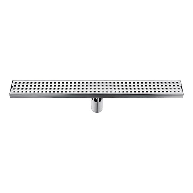 Caniveau de douche rectangulaire - 600 mm - Nickel brossé