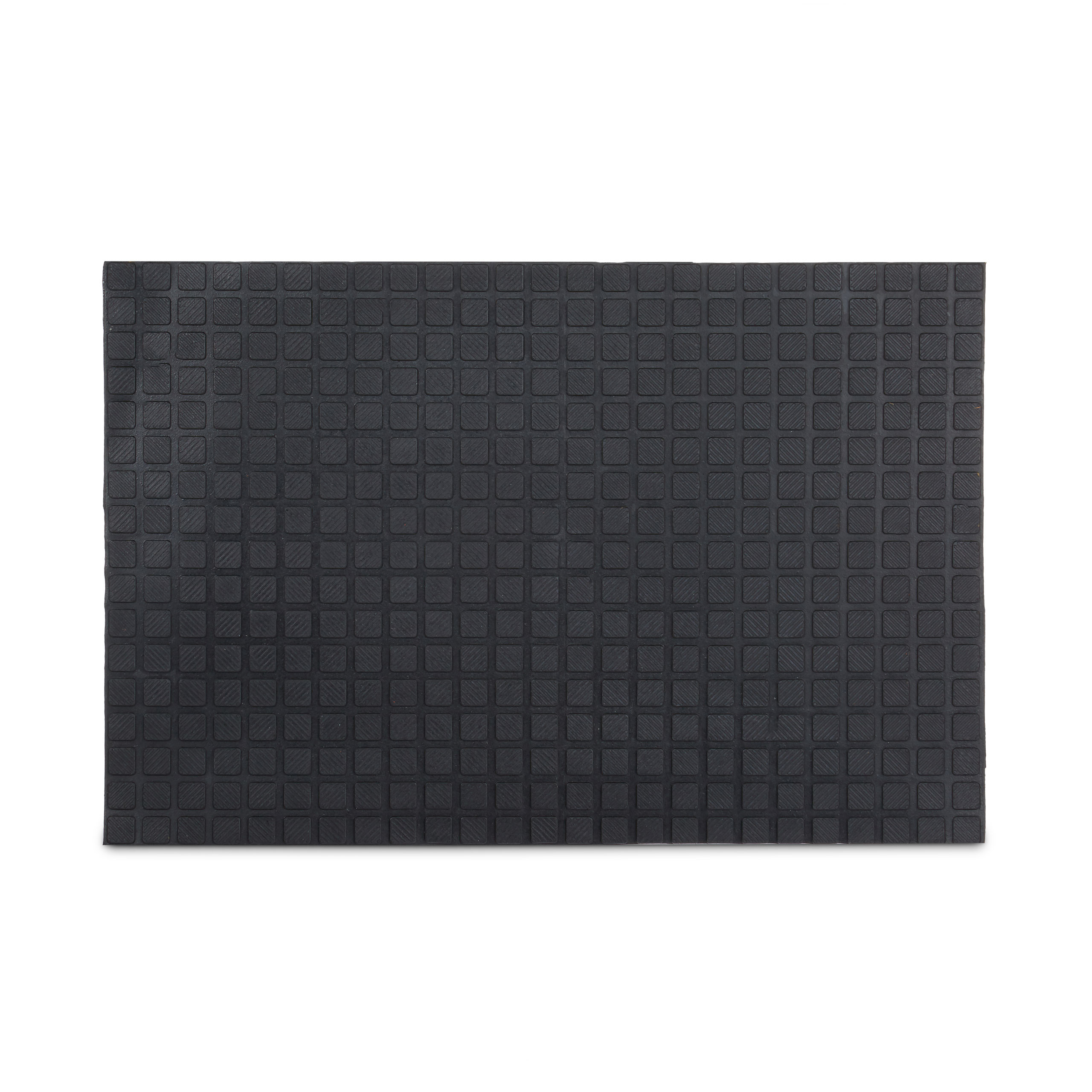 Relaxdays – felpudo rectangular para la entrada del hogar, 60 x 40 cm, caucho goma pvc, antideslizante, color negro