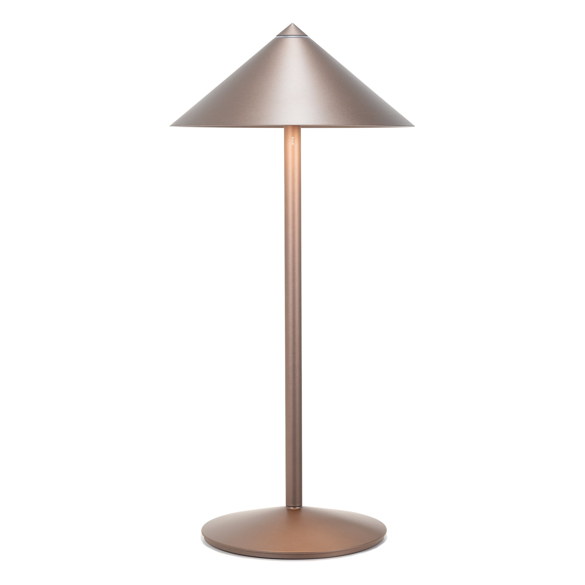 Zafferano - Lampa de masa LED Pina L, 6W, IP65, variator tactil, bronz