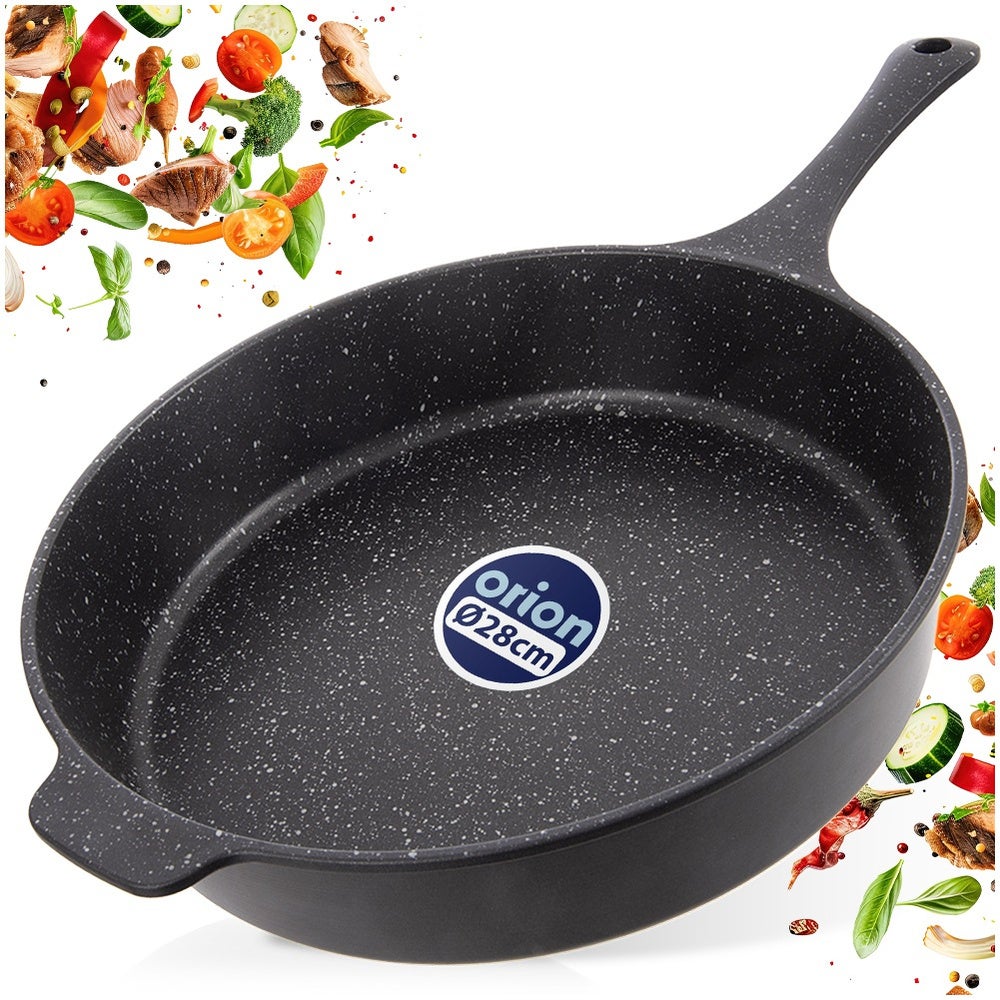 Patelnia granitowa głęboka GRANDE 28 cm, 3 l - 8