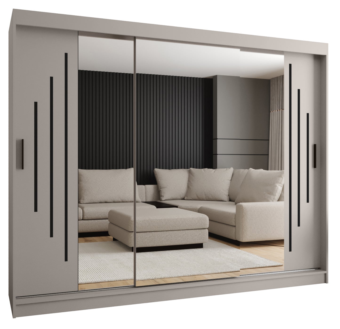 Szafa przesuwna garderoba RUBINO Y2 250 x 62 x 200 cm - Abiks Meble