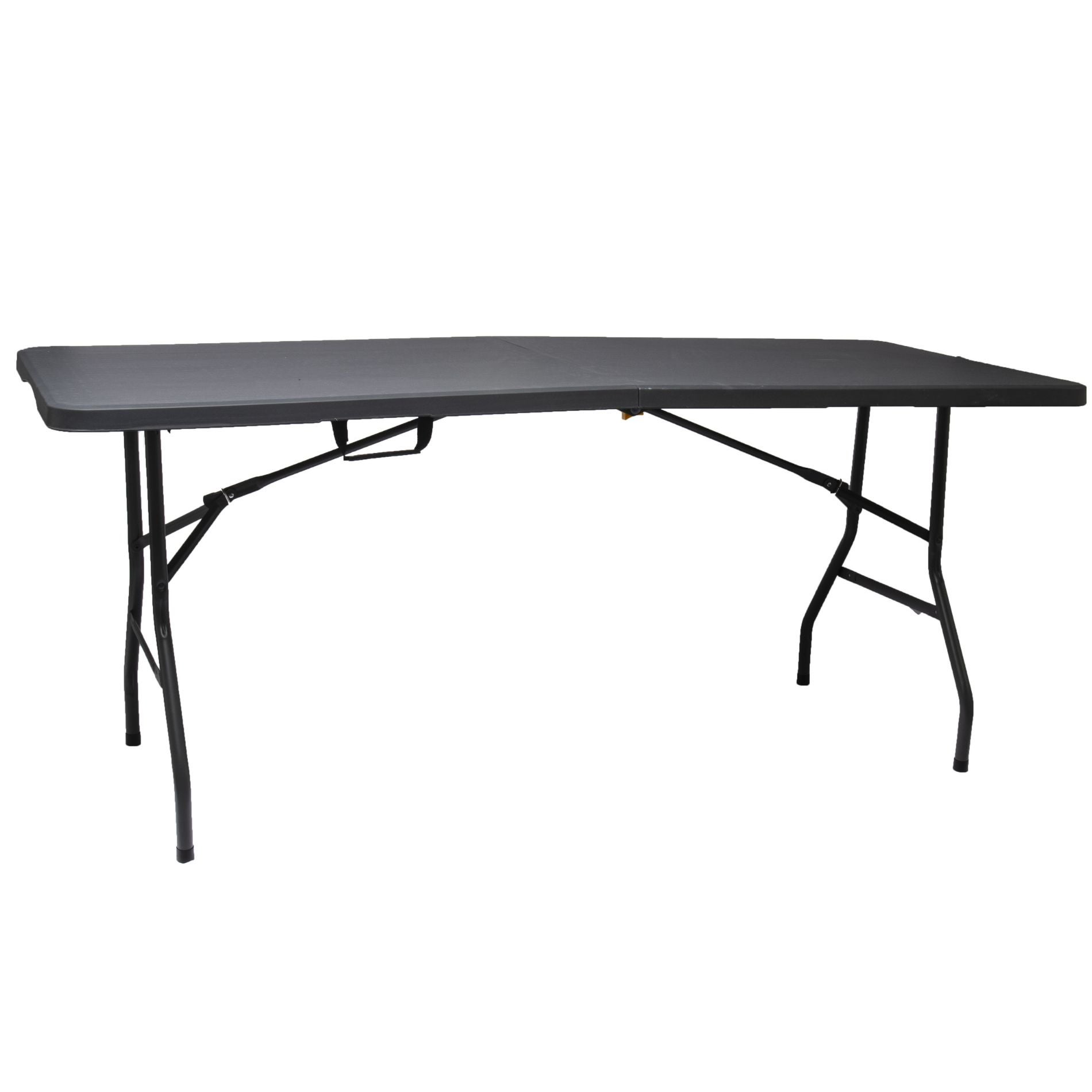 Table pliante rectangulaire grise 180 x 74 x 74 cm - 2