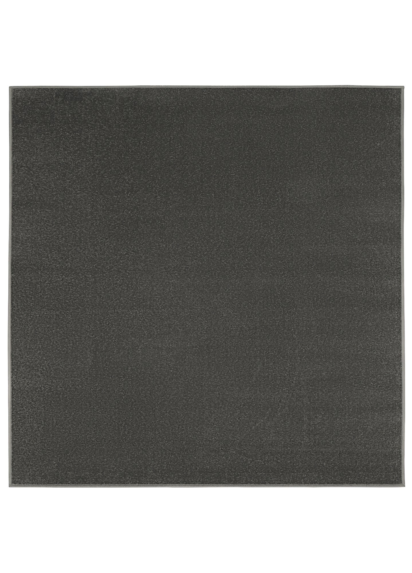 TAPISO Mono Carré Tapis Séjour Poil Court Intérieur Extérieur Moderne Gris Foncé Uni OEKO-TEX 160 x 160 cm - 2