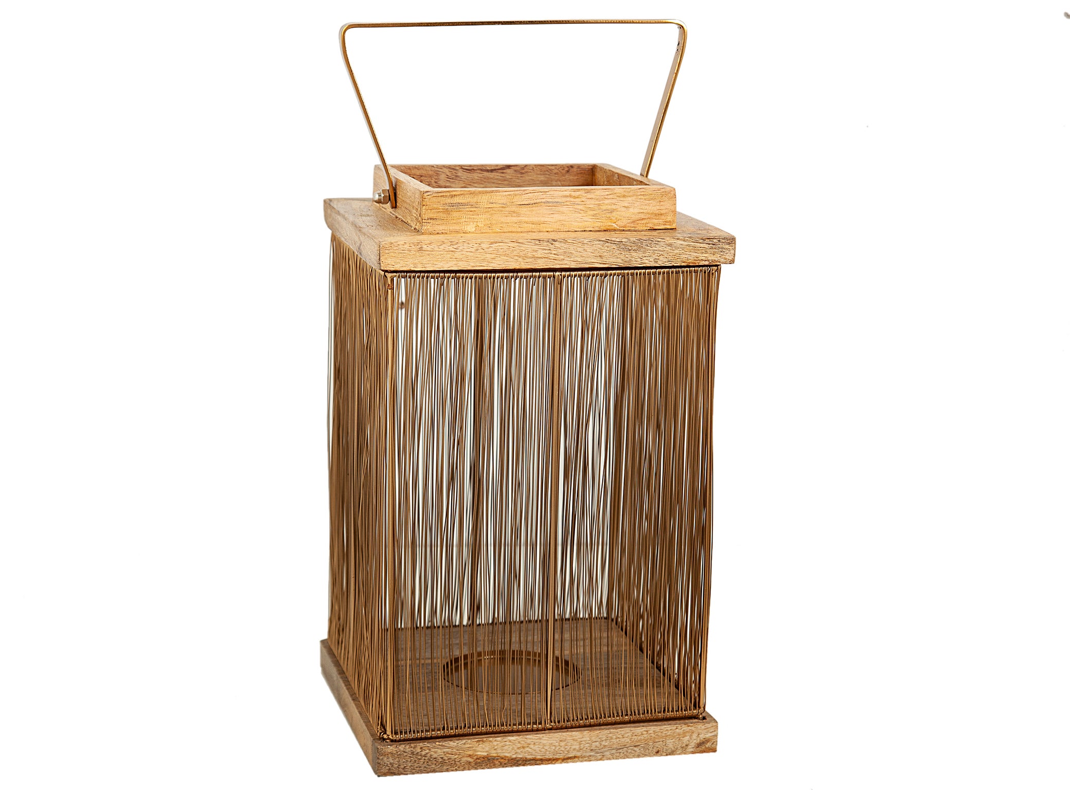 Lanterne Vintage MOLTENI . A. En Bois Et Métal - Déco Intérieur Rustique, Ancienne
