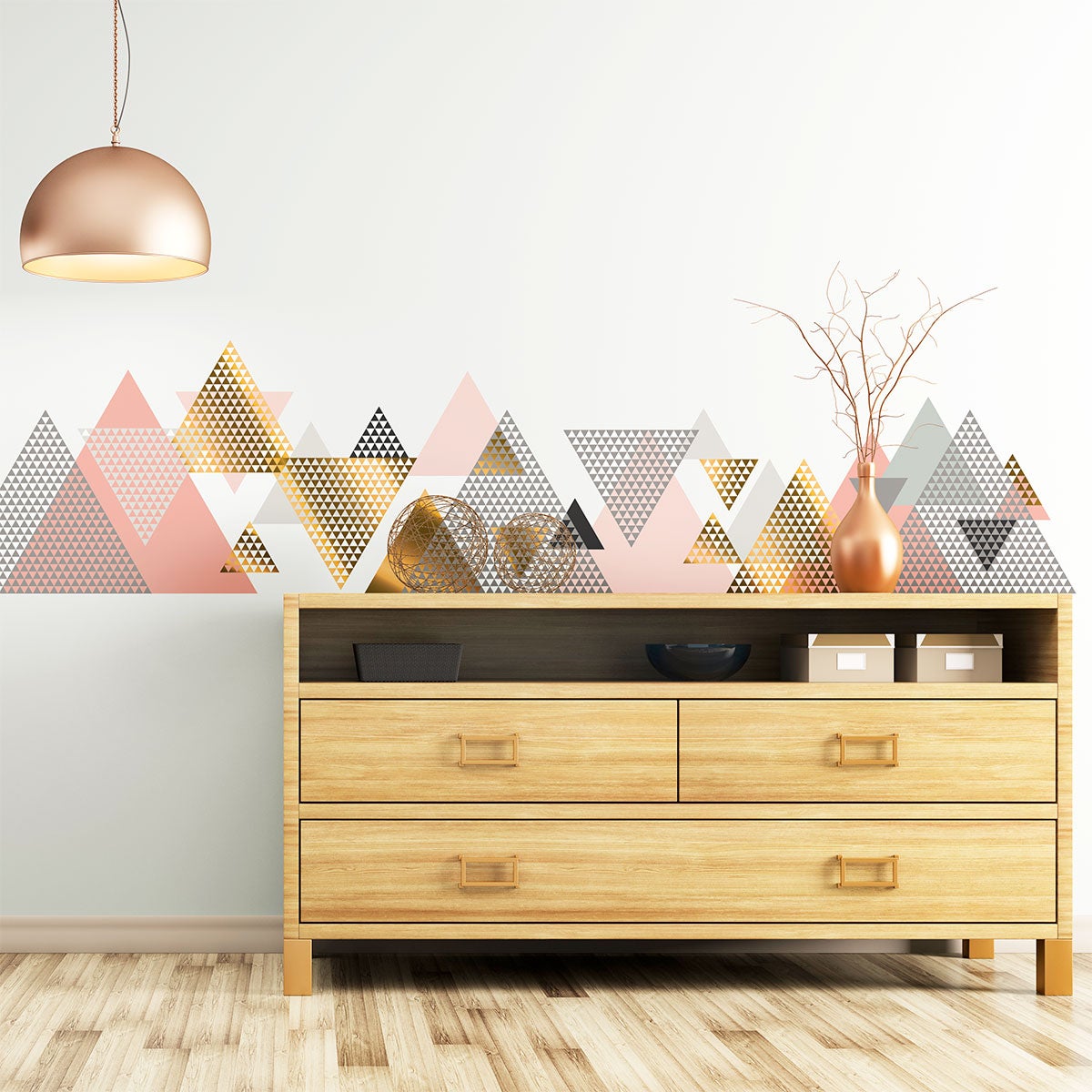 Adesivo montagna scandinavo oural - Sticker adesivo - adesivi murali - 110x165cm - 3