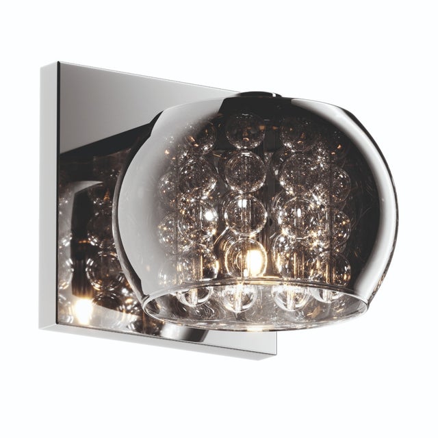 Kinkiet ścienny Crystal chromowany srebrny-przezroczysty 1xG9x42W wym: 16 x 13 cm szkło IP20 Zuma Line