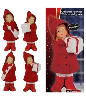 Statuetta Di Babbo Natale Da 7 Pollici (18 Cm), In PC E Tessuto, Leggera (70g), Per Decorazioni Natalizie Su Tavolo, Finestra, Parete
