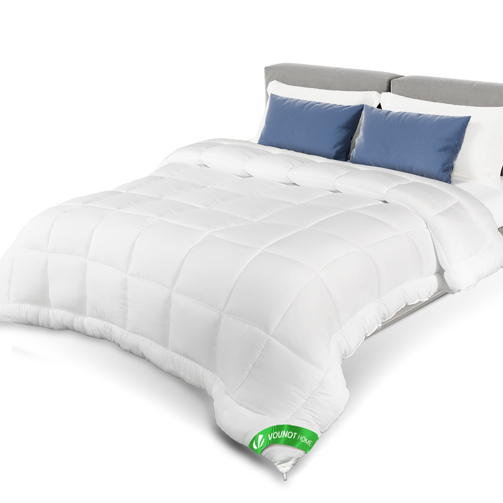 Couette legere doux avec rembourrage polyester 200gsm 200x200cm blanc ...