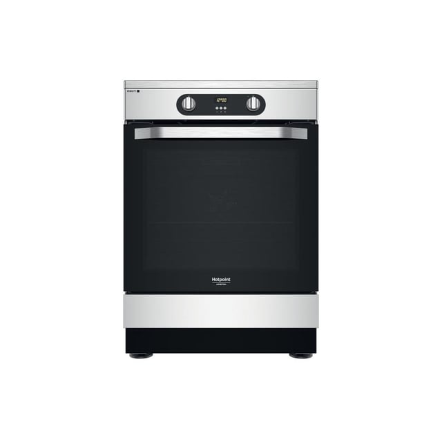 Cucina Hotpoint HS68IQ8CHX/E Piano Cottura a Induzione Forno Elettrico Classe A Nero Acciaio Inossidabile