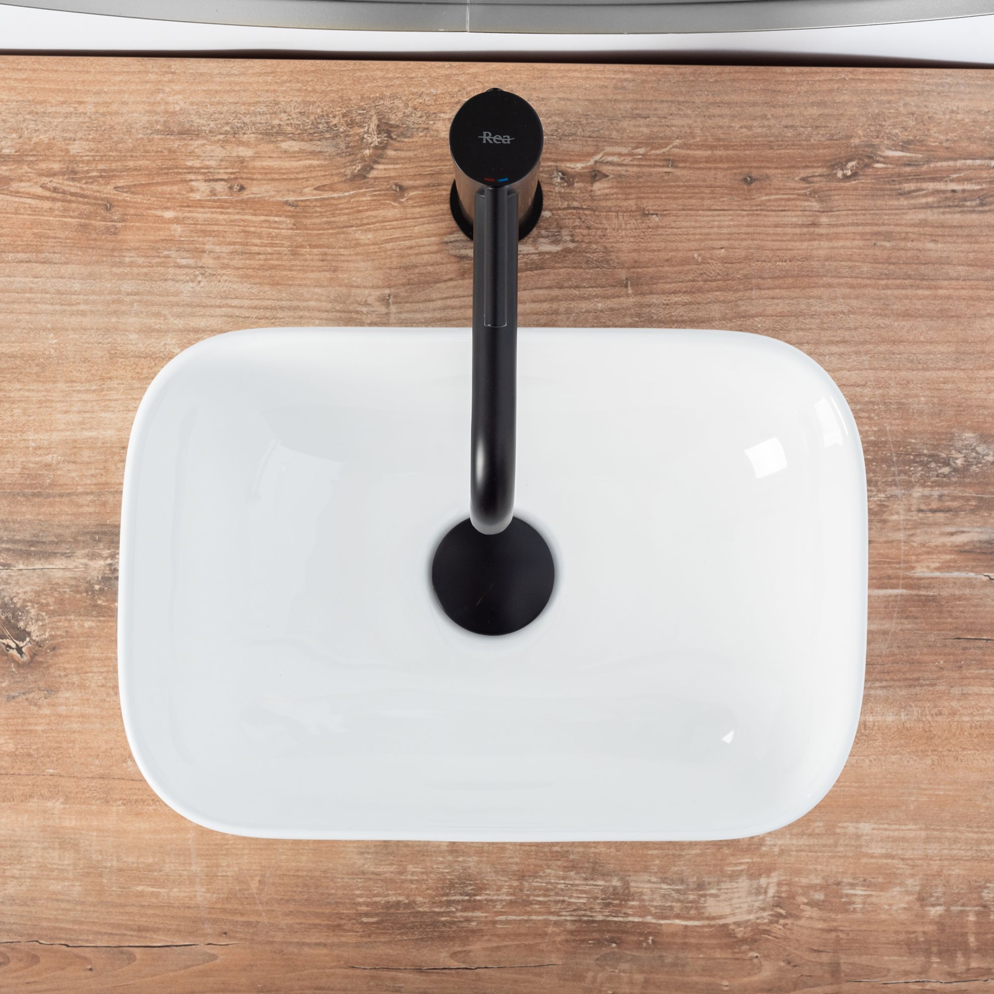 LAVABO SOBRE ENCIMERA REA BELINDA MINI WHITE 36X25X11,5CM - 4