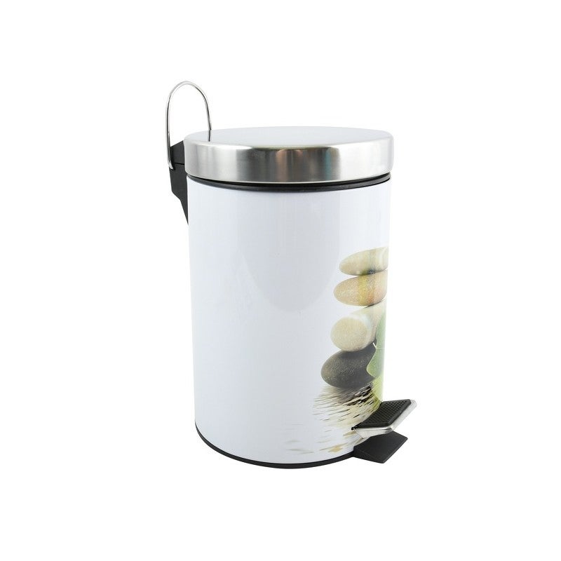 Pattumiera A Pedale In Acciaio INOX 3L - Design Specchio Per Cucina O Ufficio - Foto 7