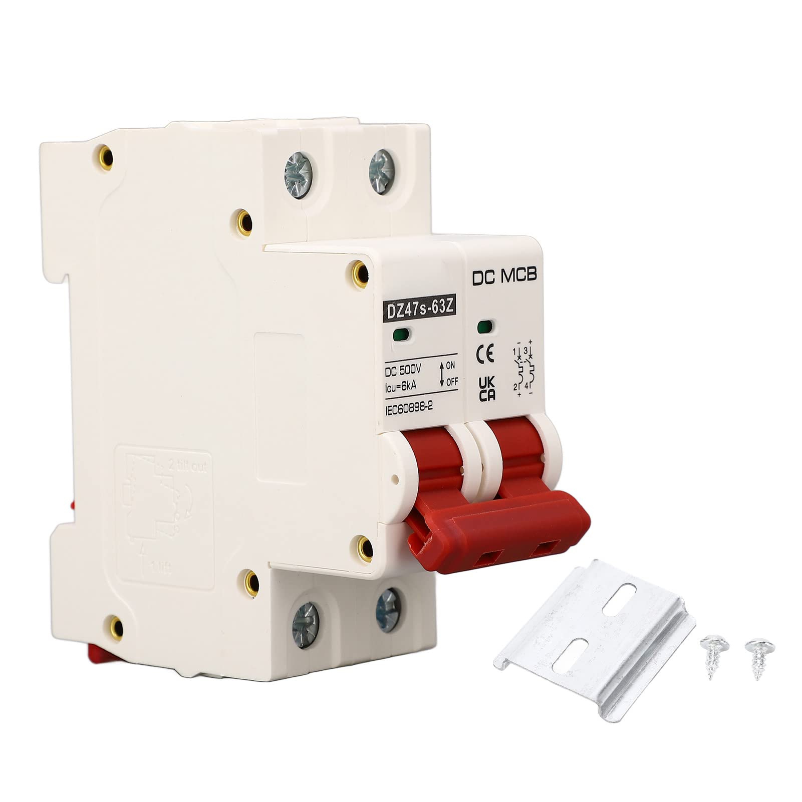 TONYSA Interruttore automatico in miniatura DC 1P 125A 250V per