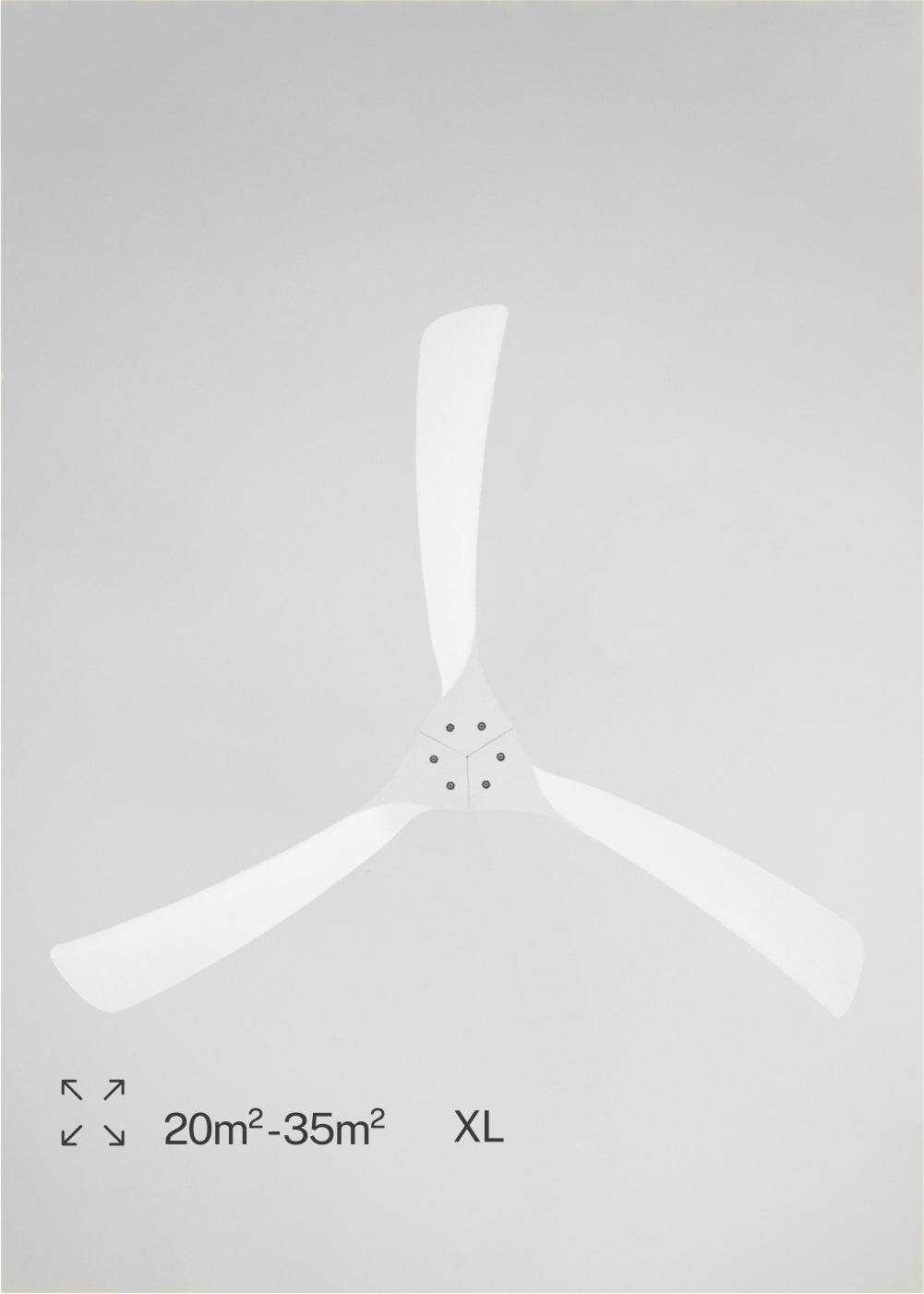 WIND LARGE DC - Ventilateur de Plafond 40W Silencieux XL Ø152 cm - Sans Lumière et Sans WIFI - 6