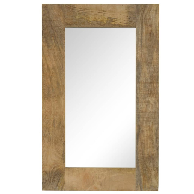 Lustro z ramą z litego drewna mango, 50 x 80 cm vidaXL