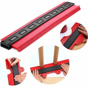 Jauge De Contour 2 Pièces - Outil Menuiserie Pour Copier Formes Irrégulières, Pose Parquet, Carrelage