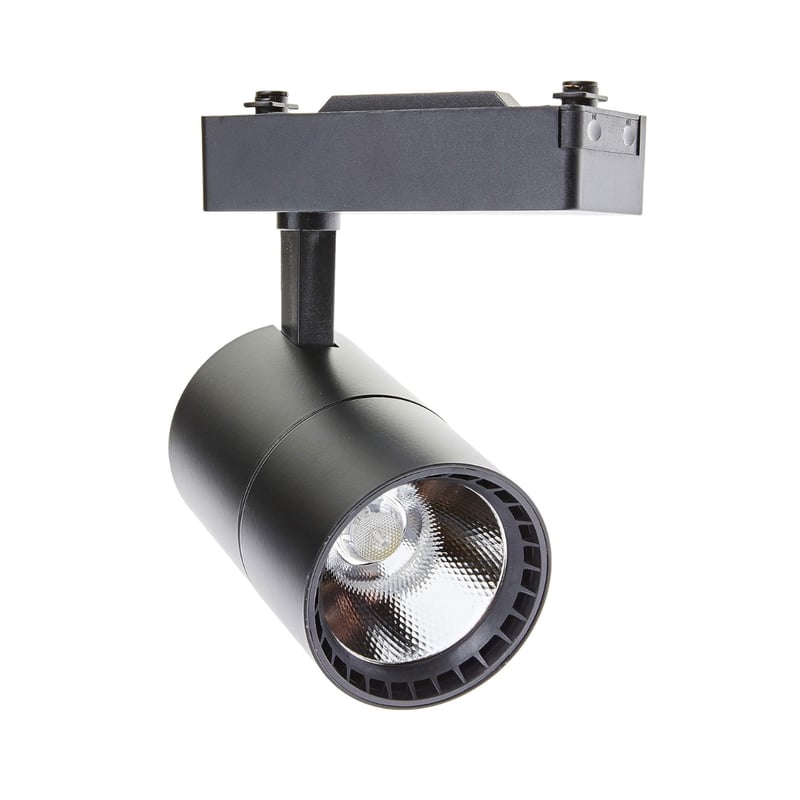 Reflektor szynowy LED 40W, chłodne światło 6000K, 2700 lumenów, 220V 50-60Hz jednofazowy, kolor czarny