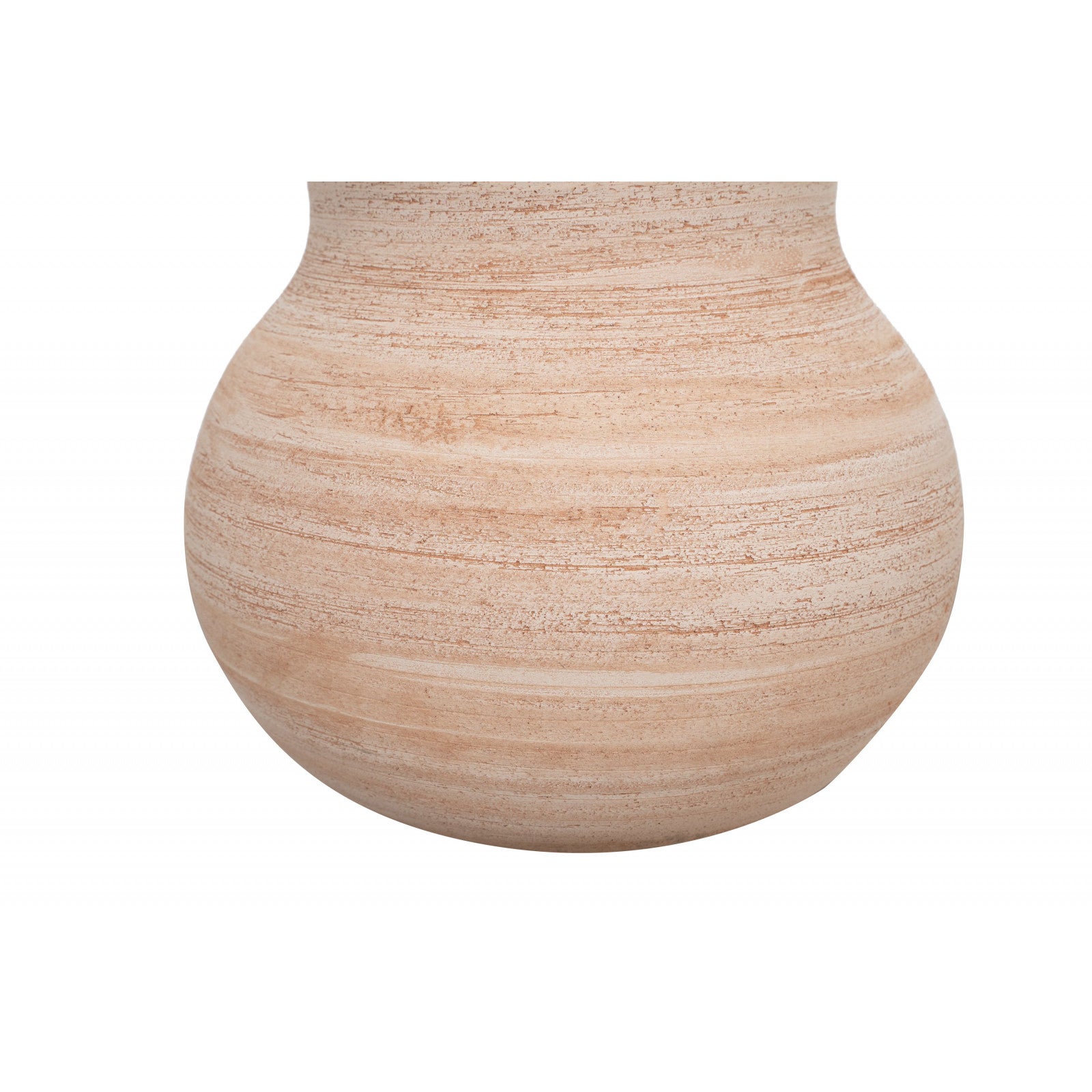 BISCOTTINI Vasque en terre cuite 31x29cm - Pot de fleurs extérieur et intérieur - Vasque style provençal fait main - Bac à fleurs de jardin - 4