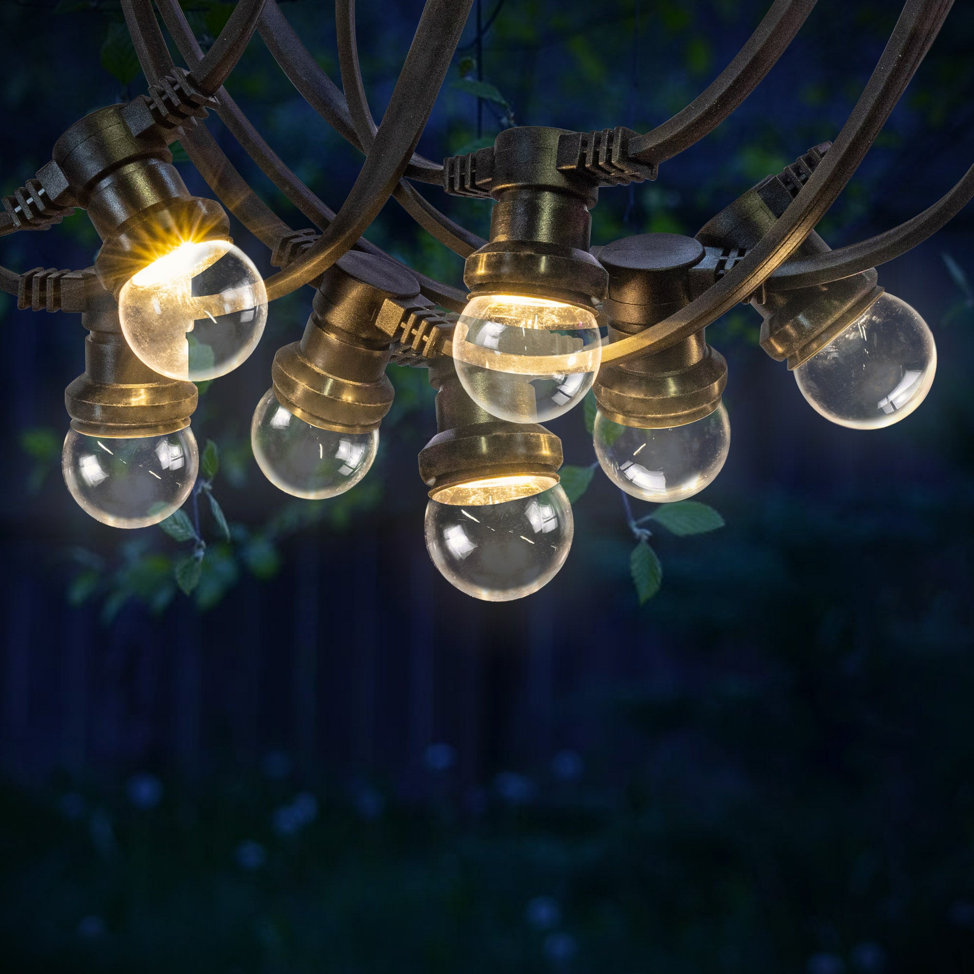 2,7m/9ft Guirlande De Noël Guirlande Sapin Exterieur Avec 30 LED