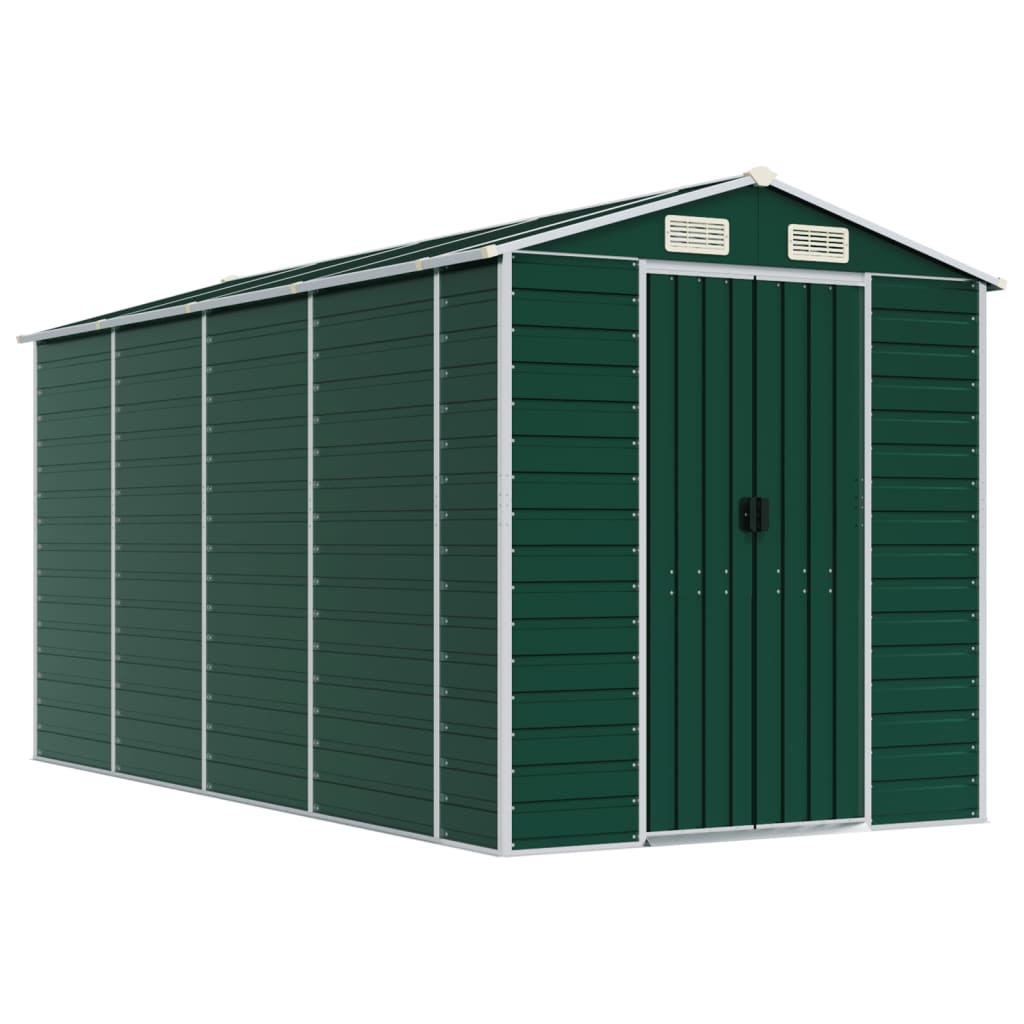 Maison Exclusive - Abri de jardin vert 191x385x198 cm acier galvanisé - 2
