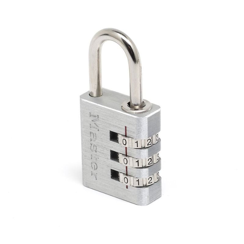 Kłódka szyfrowa Master Lock aluminium 30 mm odporna na przecięcie srebrna